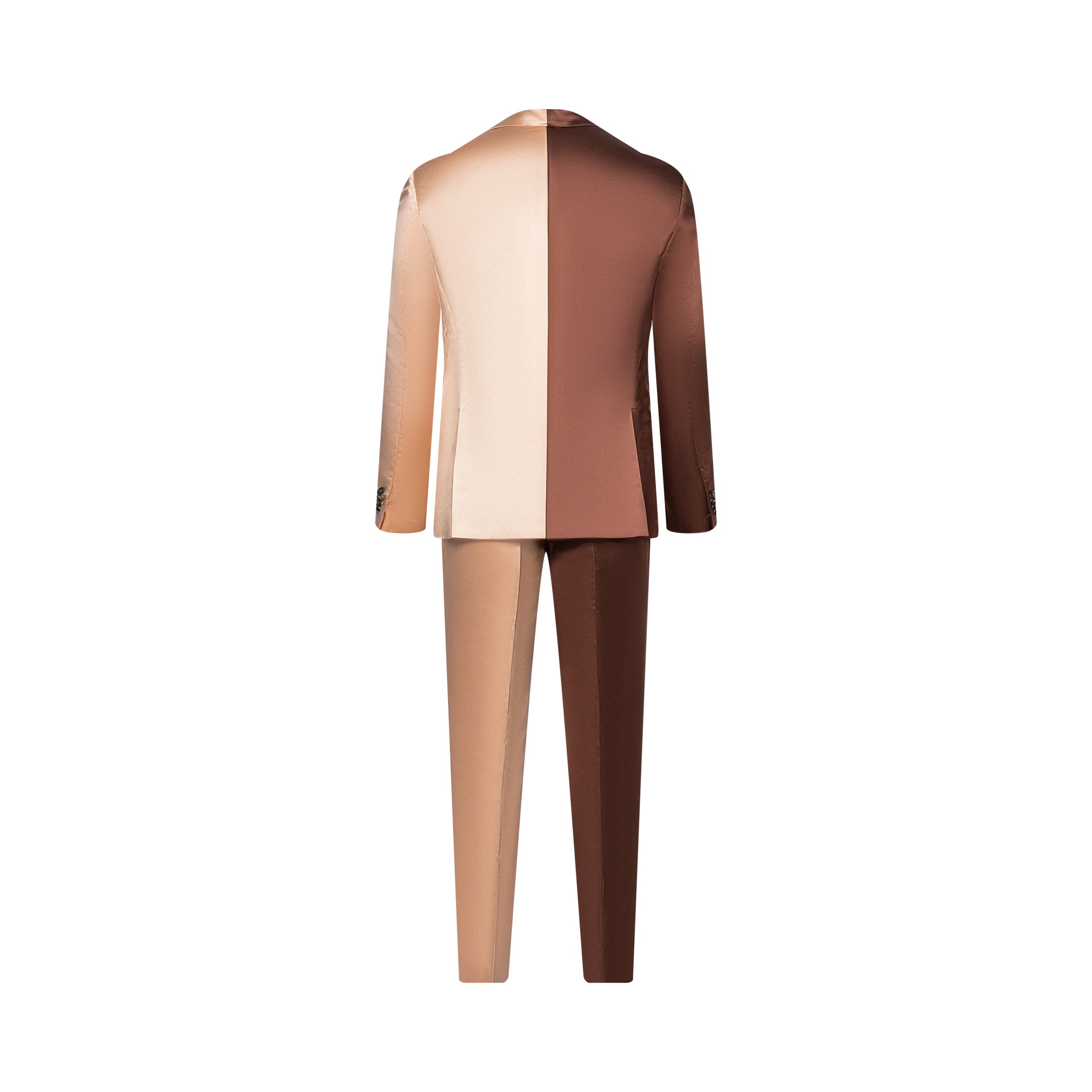 Split Brown/Champagne Trousers