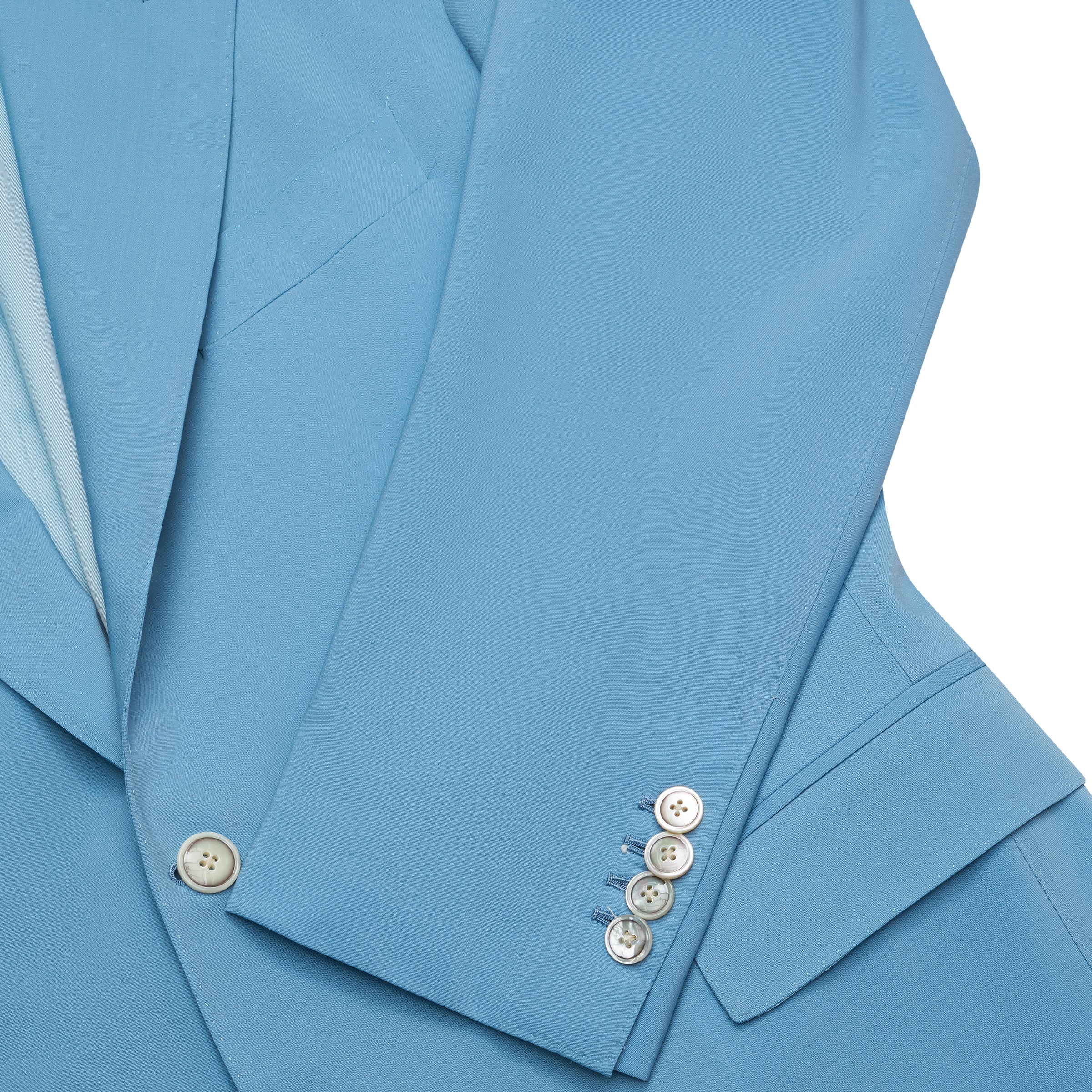 Sky Blue Fine Wool Blazer