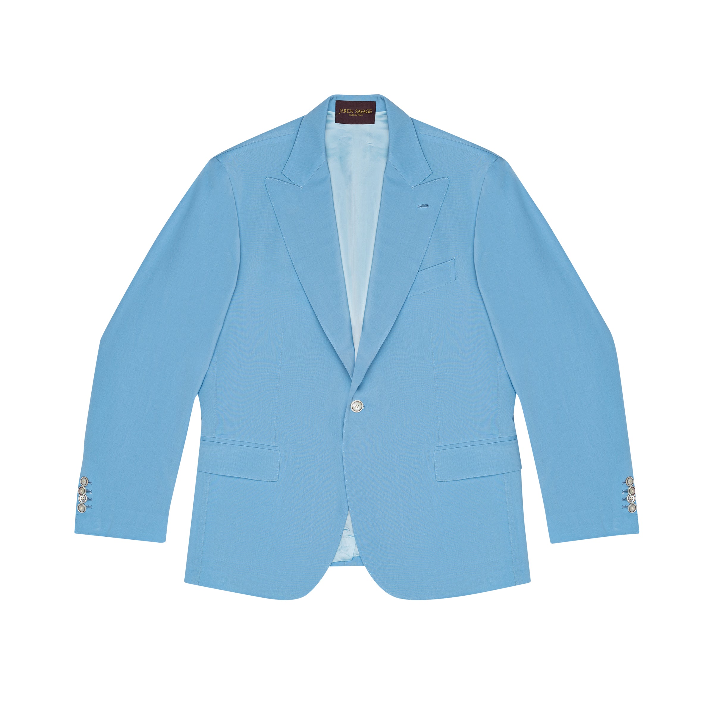 Sky Blue Fine Wool Blazer