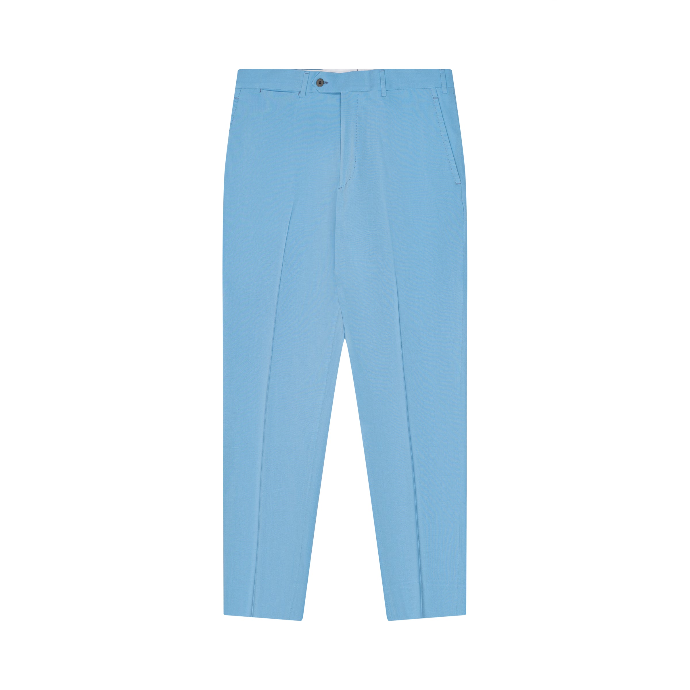Serene Sky Blue Fine Wool Trousers