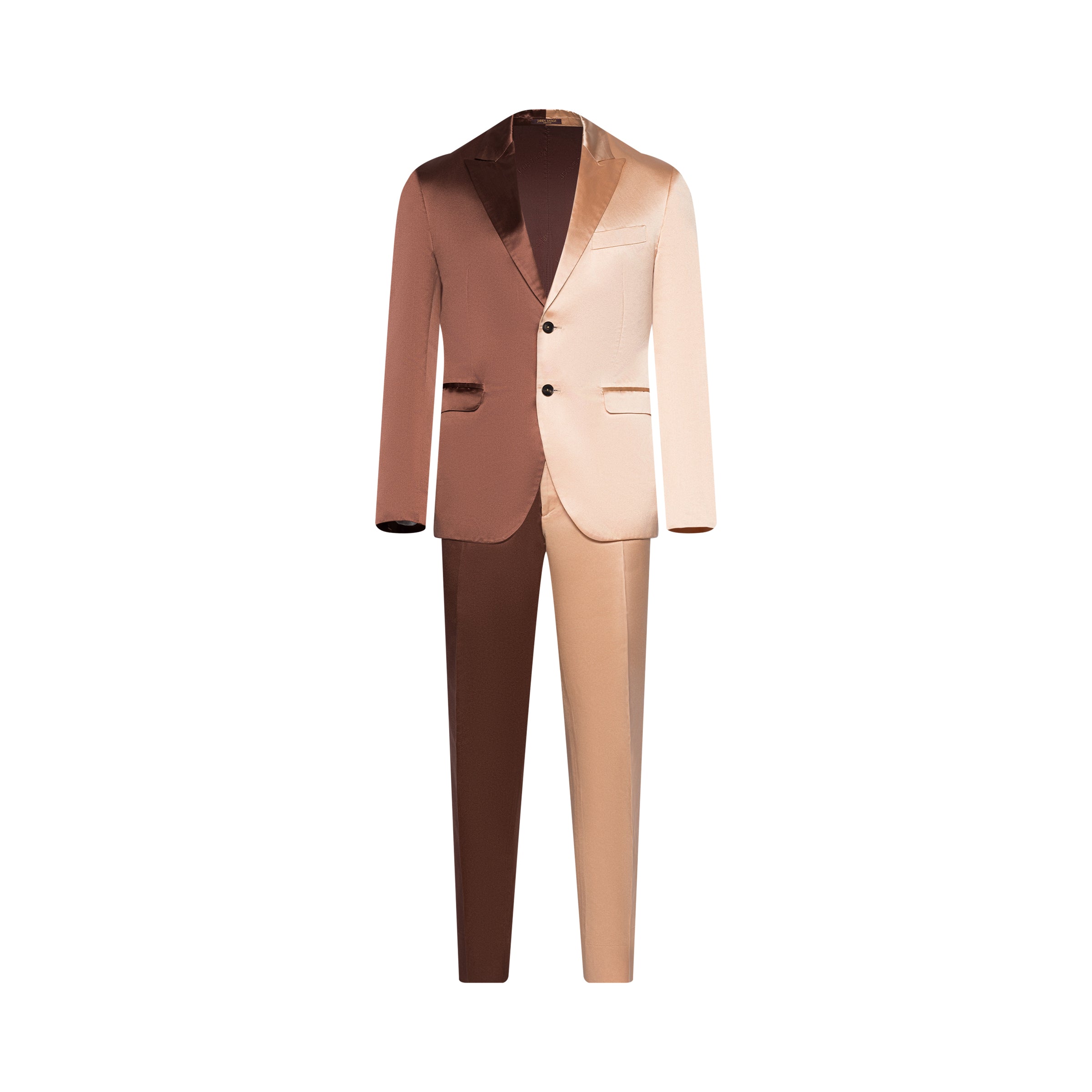 Split Brown/Champagne Trousers