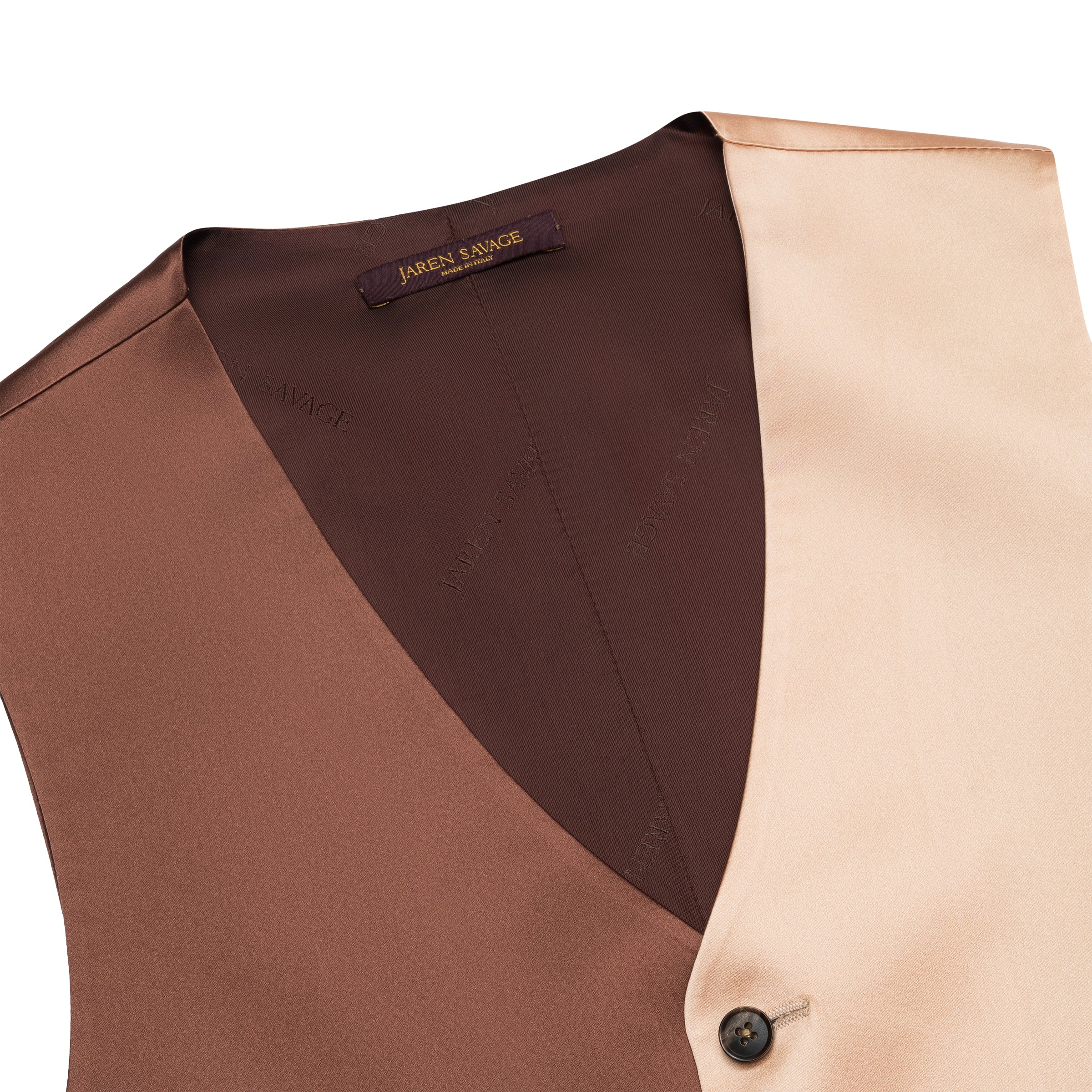 Split Brown/Champagne Gilet