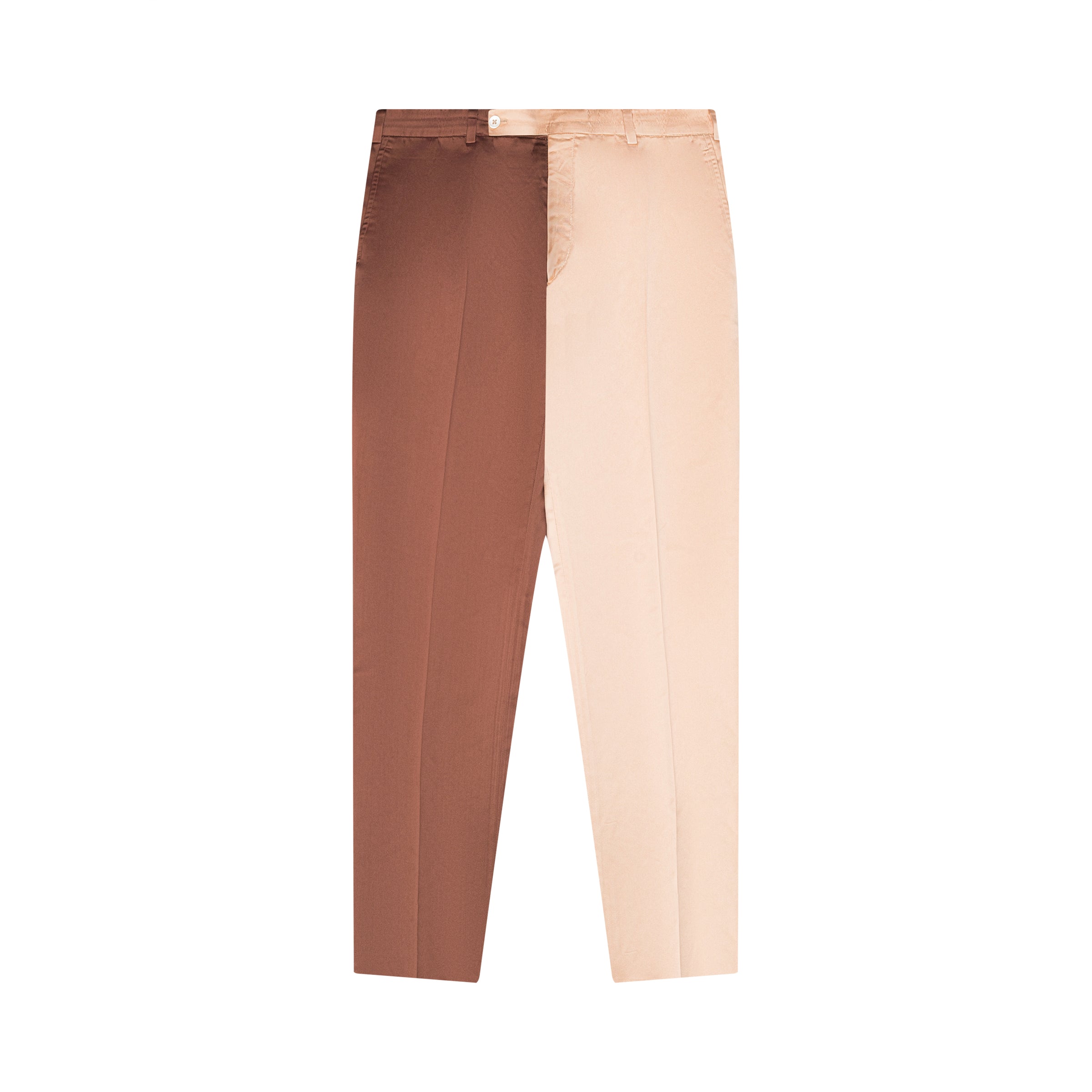 Split Brown/Champagne Trousers
