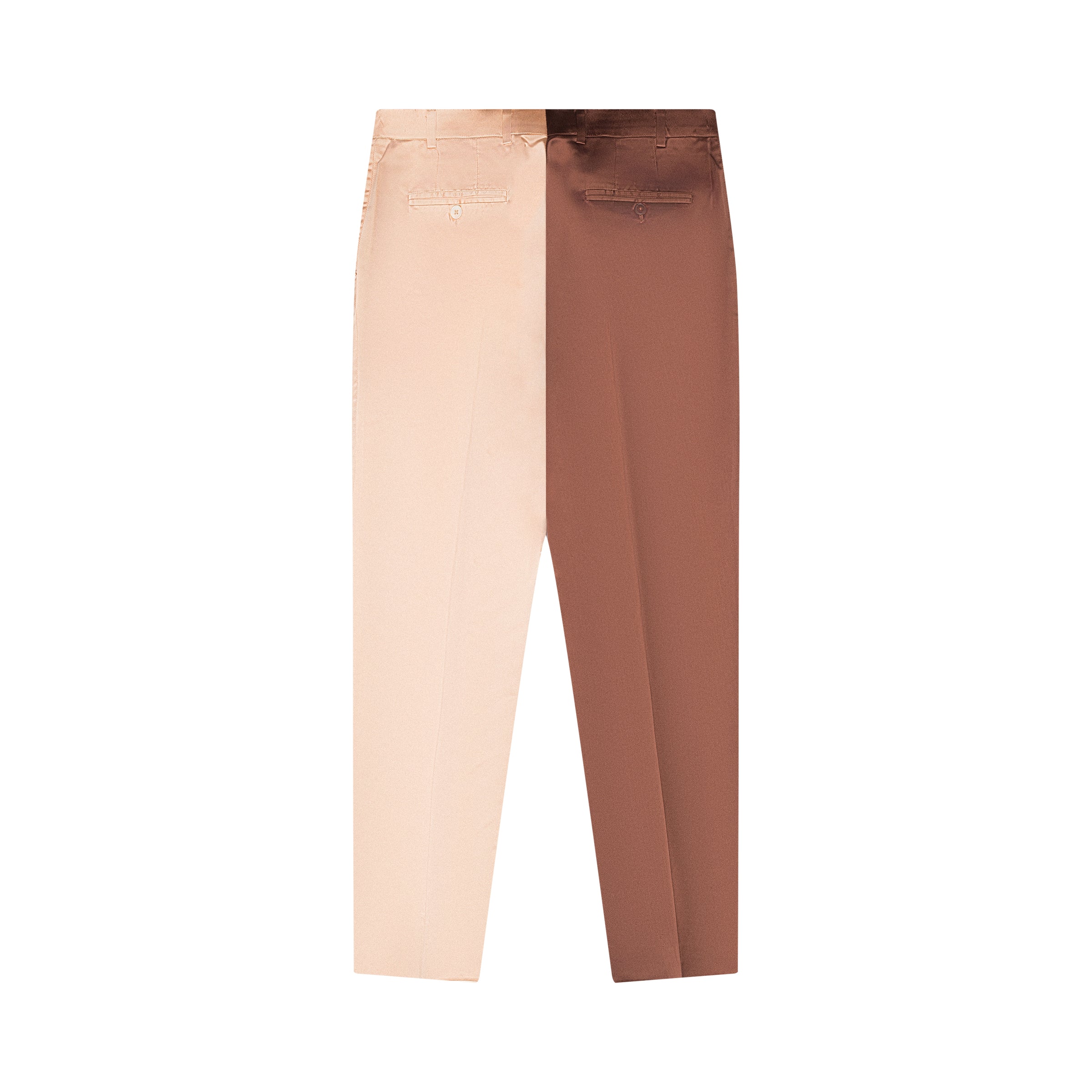 Split Brown/Champagne Trousers