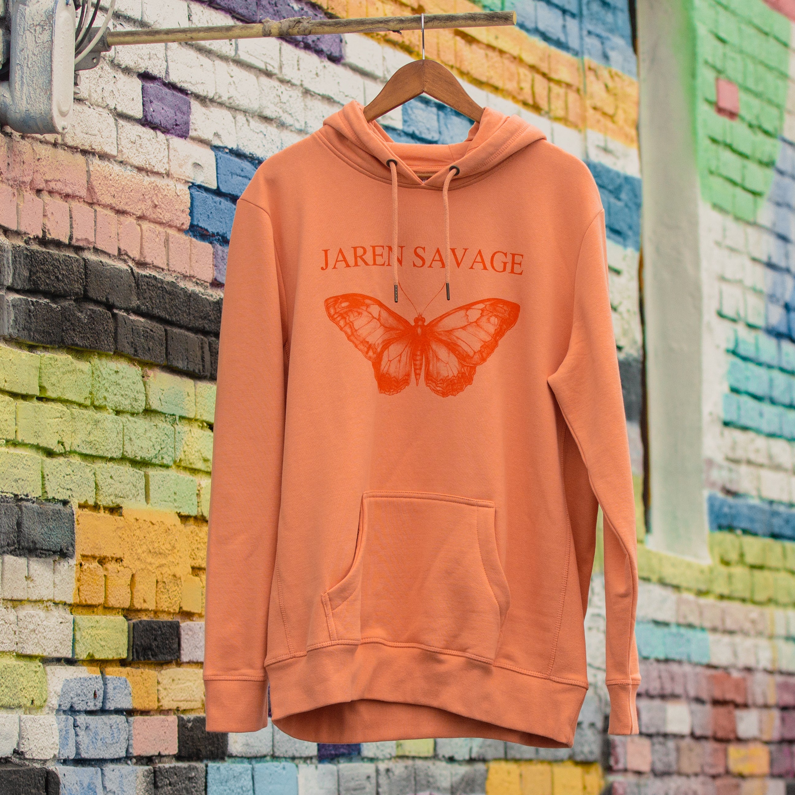 Butterfly Hoodie - Salmon Orange