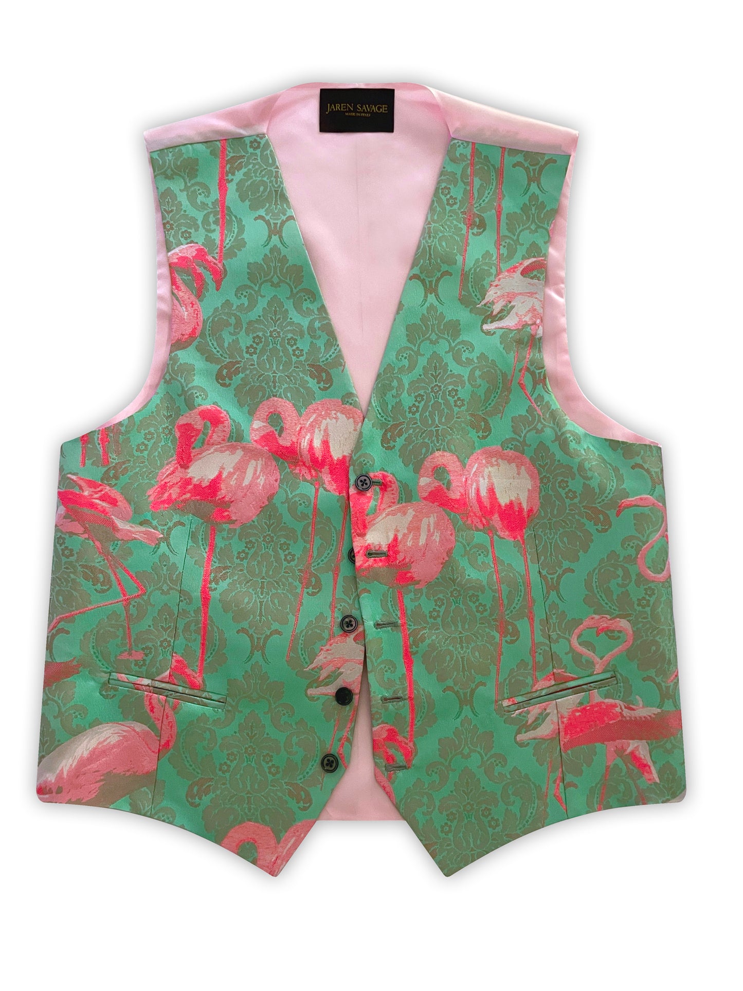 Flamingo 3-Piece Silk Suit