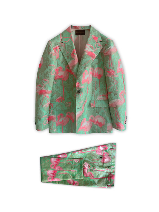 Flamingo 3-Piece Silk Suit