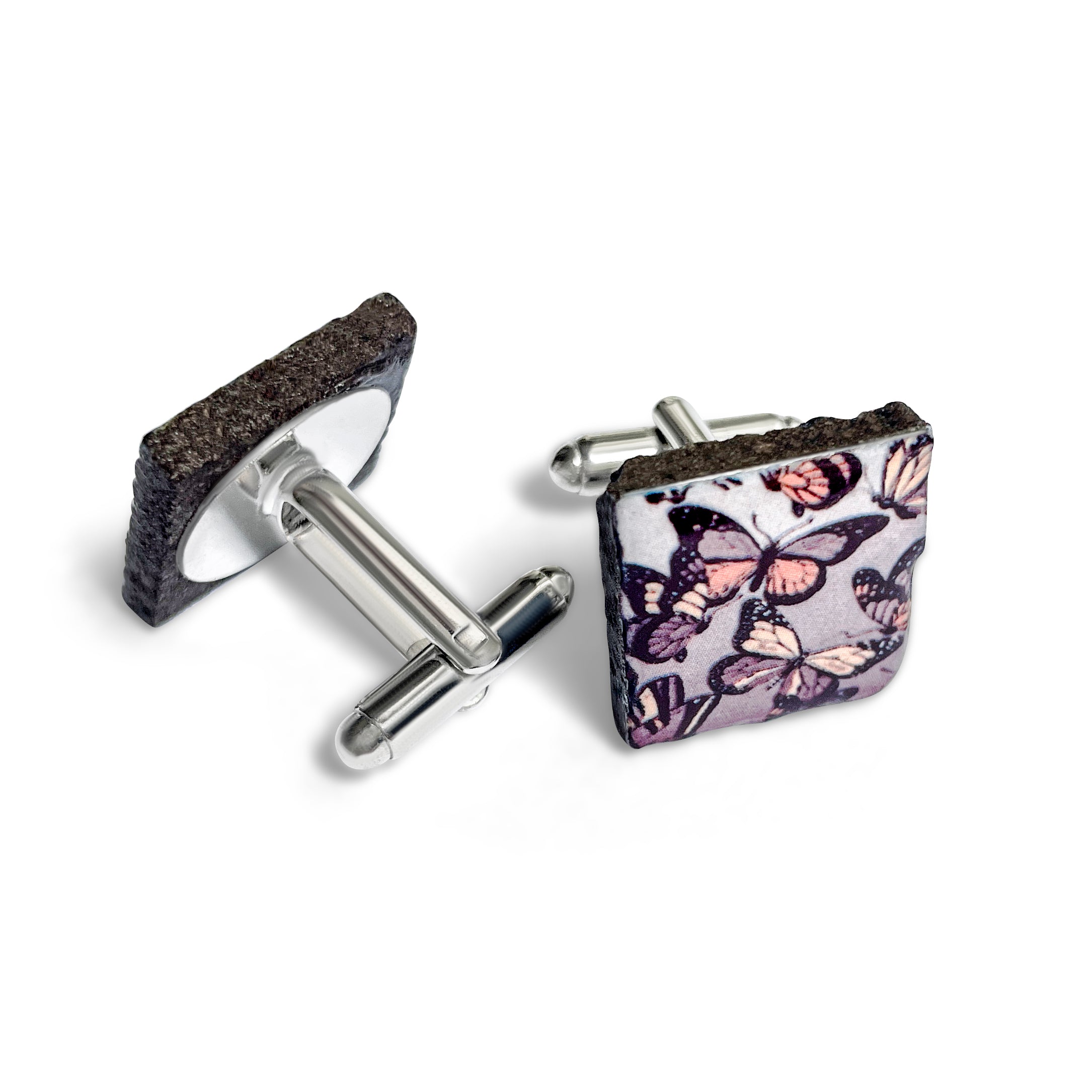 Butterfly Sicilian Lava Cufflinks